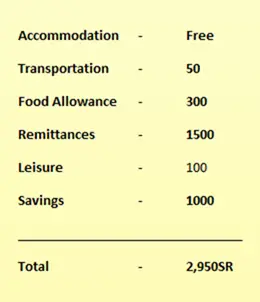 saudi arabia cost of living and expenses per month