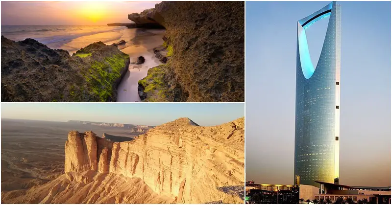 Places to Visit in Saudi Arabia - Saudi Tourism Website - Kingdom Centre - Edge of the World FB Pages